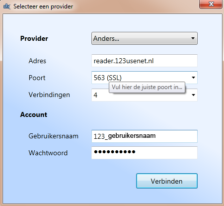 Scherm Spotnet
